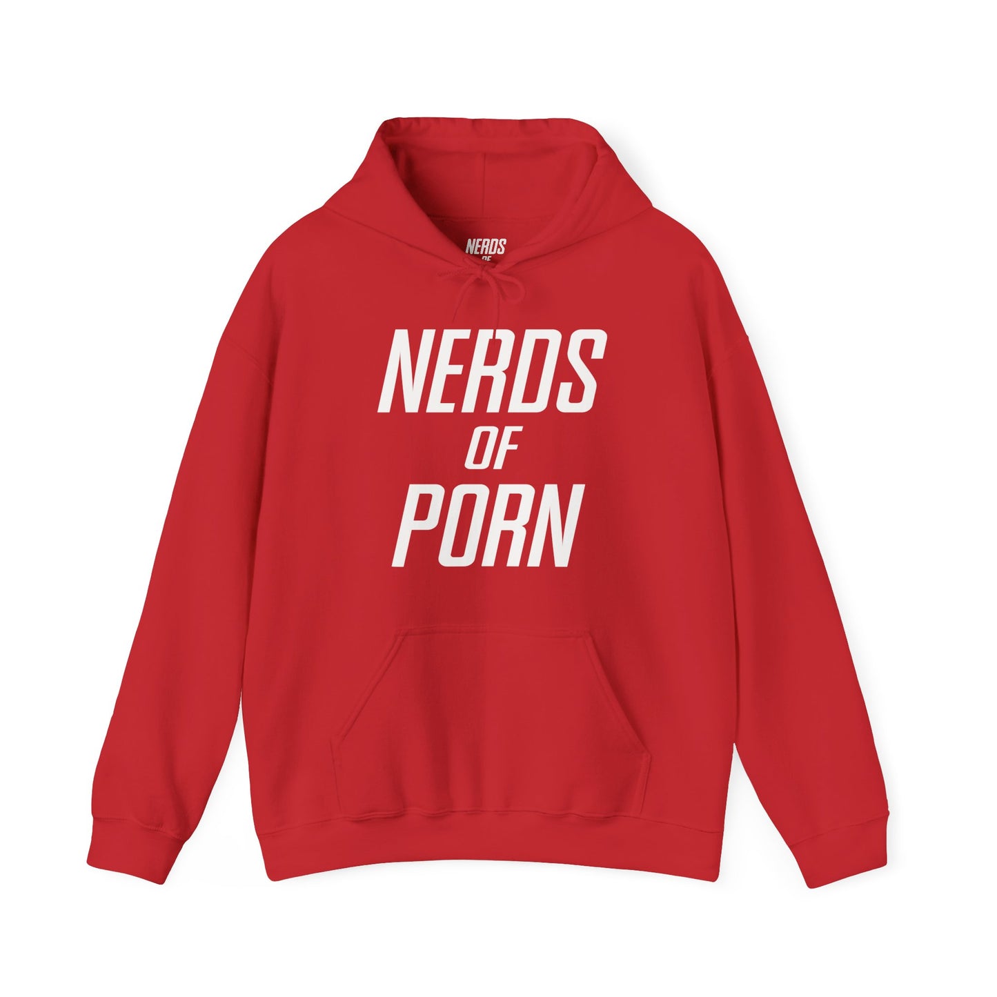 NOP Red Logo Hooded Sweatshirt